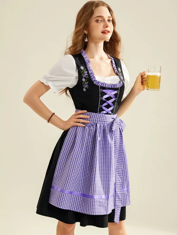 Women 3pcs Set German Bavarian Oktoberfest Costume-ALP101&102 - Image 5
